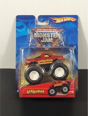 2006 Hot Wheels Monster Jam GUNSLINGER Truck #16 New I'm Box Vintage Mattel